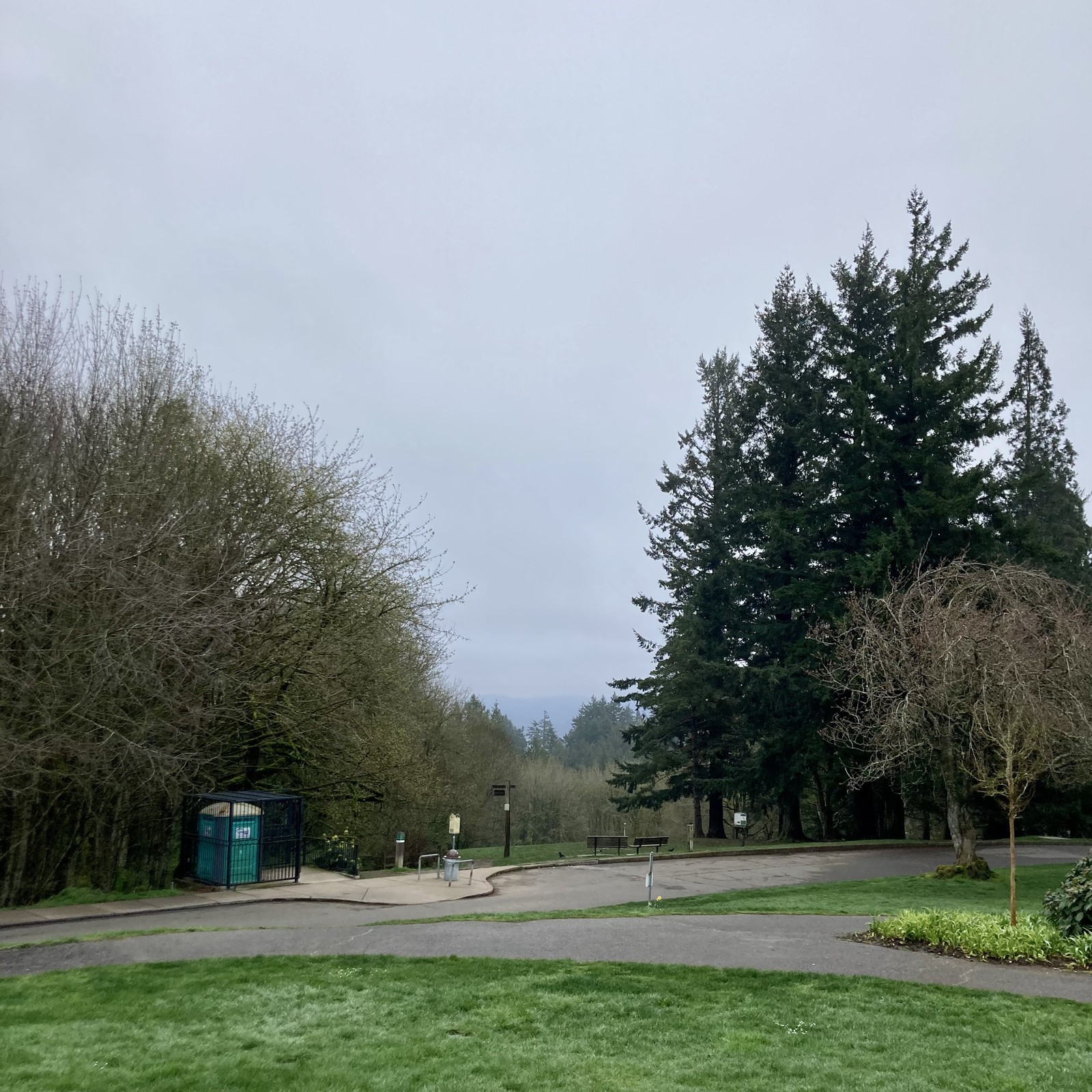 View from Council Crest toward Mt. Hood, which is NOT visible
