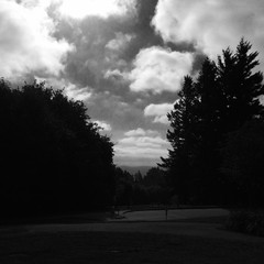 View from Council Crest toward Mt. Hood, which is NOT visible