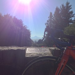 View from Council Crest toward Mt. Hood, which is visible