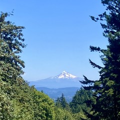 Not a lot of snow on the mountain but it's a beautiful day